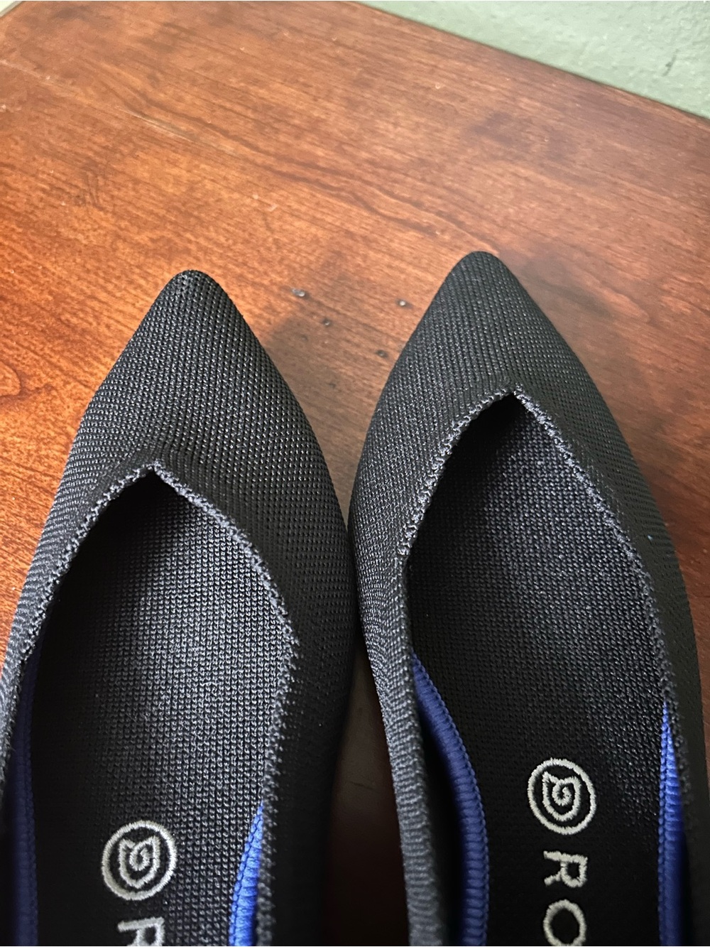 NWOT Rothy's Black The Point Women's Slip-On Pointed-Toe Flats Size 9.5 - Picture 6 of 9